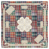 Mahjong Gaming Mat, HANDBOOK PLAID **RULES EDITION