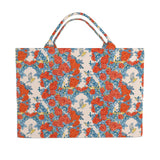 Jumbo Slouchy Denim Tote, POP ART ROSES