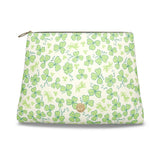Roomy Leather Clutch, CLOVER
