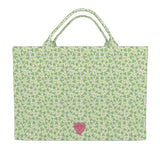 Jumbo Slouchy Denim Tote, CLOVER