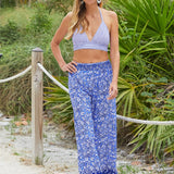 Seaside Floral Palazzo Pants