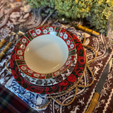 10" Melamine Dinner Plate, ITALIAN PEONY, Set of 6