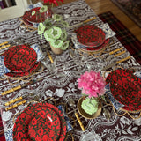 8” Melamine Salad / Dessert Plate, ITALIAN PEONY, Set of 6