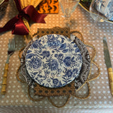 10” Melamine Dinner Plate, CHINOISERIE GARDEN BLEU, Set of 6