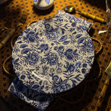 10” Melamine Dinner Plate, CHINOISERIE GARDEN BLEU, Set of 6