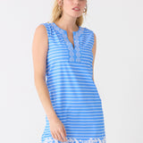 Palm Beach Embroidered Sleeveless Tunic Dress