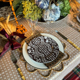 10" Melamine Dinner Plate, DOMINO GINGERBREAD, Set of 6