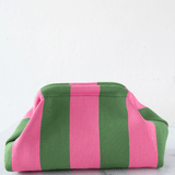 The Seabrook Clutch in Pink and Green