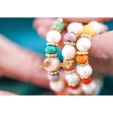 Rainbow + Pearl Bracelet