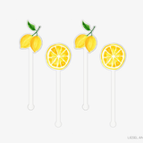 Lemon Acrylic Drink Stir Sticks