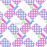 Country Club Skort with Ruffle, 17" - Let's Play Pickle Pink/Blue