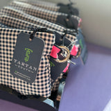 Navy Gingham Pouch