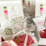Bridesmaids Ask Cards,Champagne & Flower Print