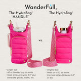 Bright Pink HydroBag® Handle® with Pink and Cream Strap