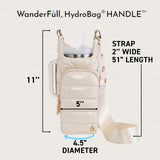 HydroBag® HANDLE® - Ivory Lacquer with Solid Vegan Leather Trimmed Strap