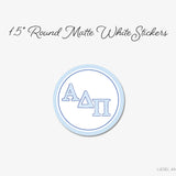Alpha Delta Pi Round Stickers Officially Licensed