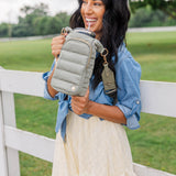 HydroBag® HANDLE® - Sage Green with Solid Vegan Leather Trimmed Strap