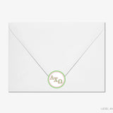 Alpha Chi Omega Round Stickers Officially Licensed