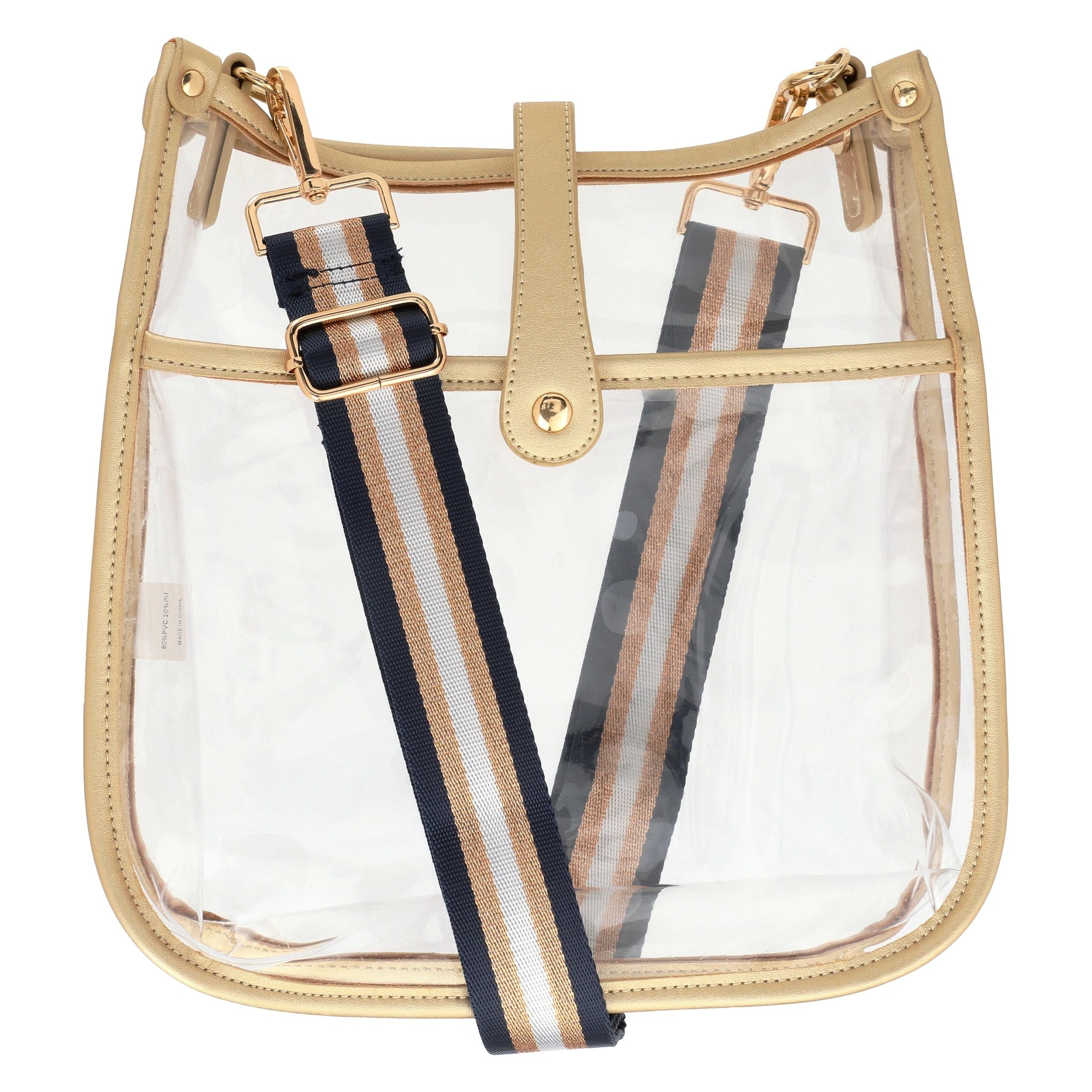 Clear Crossbody Bag - Gold