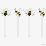 Bee Acrylic Drink Stir Sticks