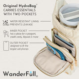 HydroBag® HANDLE® - Ivory Lacquer with Solid Vegan Leather Trimmed Strap