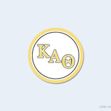 Kappa Alpha Theta Round Stickers Officially Licensed