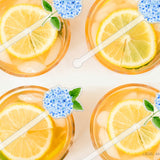 Hydrangea Acrylic Drink Stir Sticks