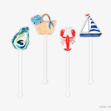 Nantucket Acrylic Drink Stir Sticks