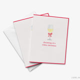 White Christmas Pun Card