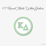 Kappa Delta Round Stickers Officially Licensed