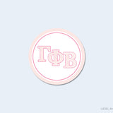 Gamma Phi Beta Round Stickers Officially Licensed