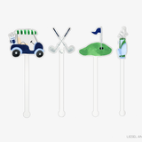 Golf Acrylic Drink Stir Sticks