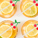 Cherry Acrylic Drink Stir Sticks