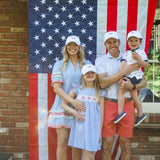 American Flag Bow Baseball Hat (Adult)