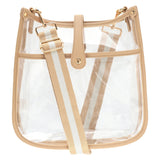 Clear Crossbody Bag - Tan