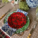 10" Melamine Dinner Plate, ITALIAN PEONY, Set of 6