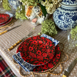 10" Melamine Dinner Plate, ITALIAN PEONY, Set of 6