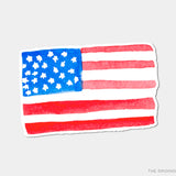 American Flag Vinyl Sticker
