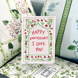 Anniversary Red Roses Card