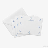 Après Ski Skier Personalized Flat Notes