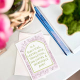 Aunt Butterfly Card