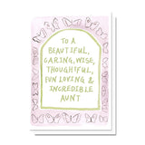 Aunt Butterfly Card