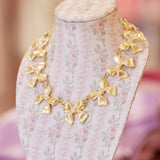 Golden Garland Bow Necklace