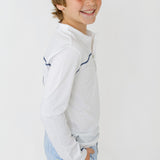 Boys Seaside Stripe Swim Trunk