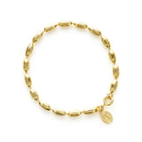 Charleston Rice Bead Bracelet (Shiny Gold)