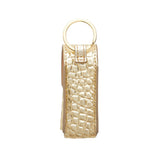 The Smooch Lipstick Holder - Solid Gold Rush Croc-Embossed