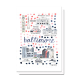 Baltimore, MD Map Card