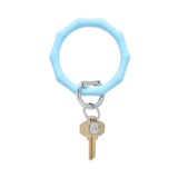 Silicone Big O® Key Ring - Sweet Carolina Blue Bamboo