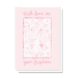 Baptism Angel Pink Card