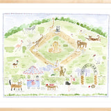 The "Animal Ballpark" Baseball Menagerie Fine Art Print